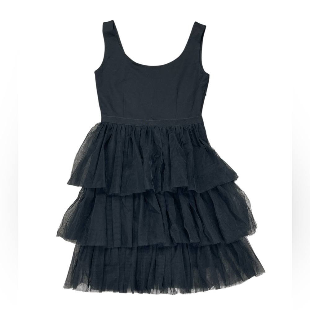 SJP by Sarah Jessica Parker Black Tiered Mini Dress - Picture 2 of 5